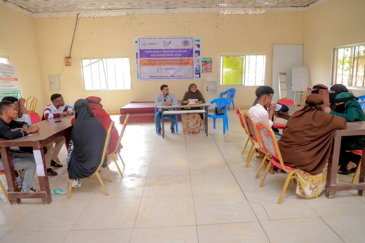 soyvda's tweet photo. SOYVDA organized Inter-School General Knowledge Competition on July 25, 2024, which brought together the brightest minds from several schools in Balcad district. 

The event aimed 2 foster a spirit of learning and competition among students. https://t.co/x3YRL2UpnL