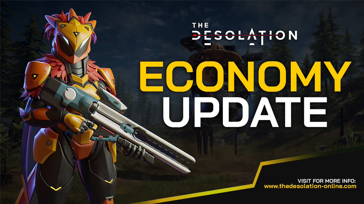 OpenLoot's tweet image. Mercenaries, mark your calendars! 📆

The Desolation’s economy update drops on August 7th! Get hyped and ready to craft your own NFT weapons! ⚔️

Check The Desolation here: thedesolation-online.com