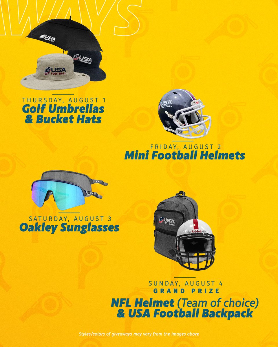 USAFootball's tweet photo. Celebrate #CertWeek with some fintastic giveaways 🦈

If you dive in this week, or you’re already certified for 2024, you’ll be eligible to win the following prizes! 

Sign up for your chance to win at https://t.co/Zz0zENrluW 👀

#USAFBCertWeek #footballcoach #coaching https://t.co/NsrDnF68uE