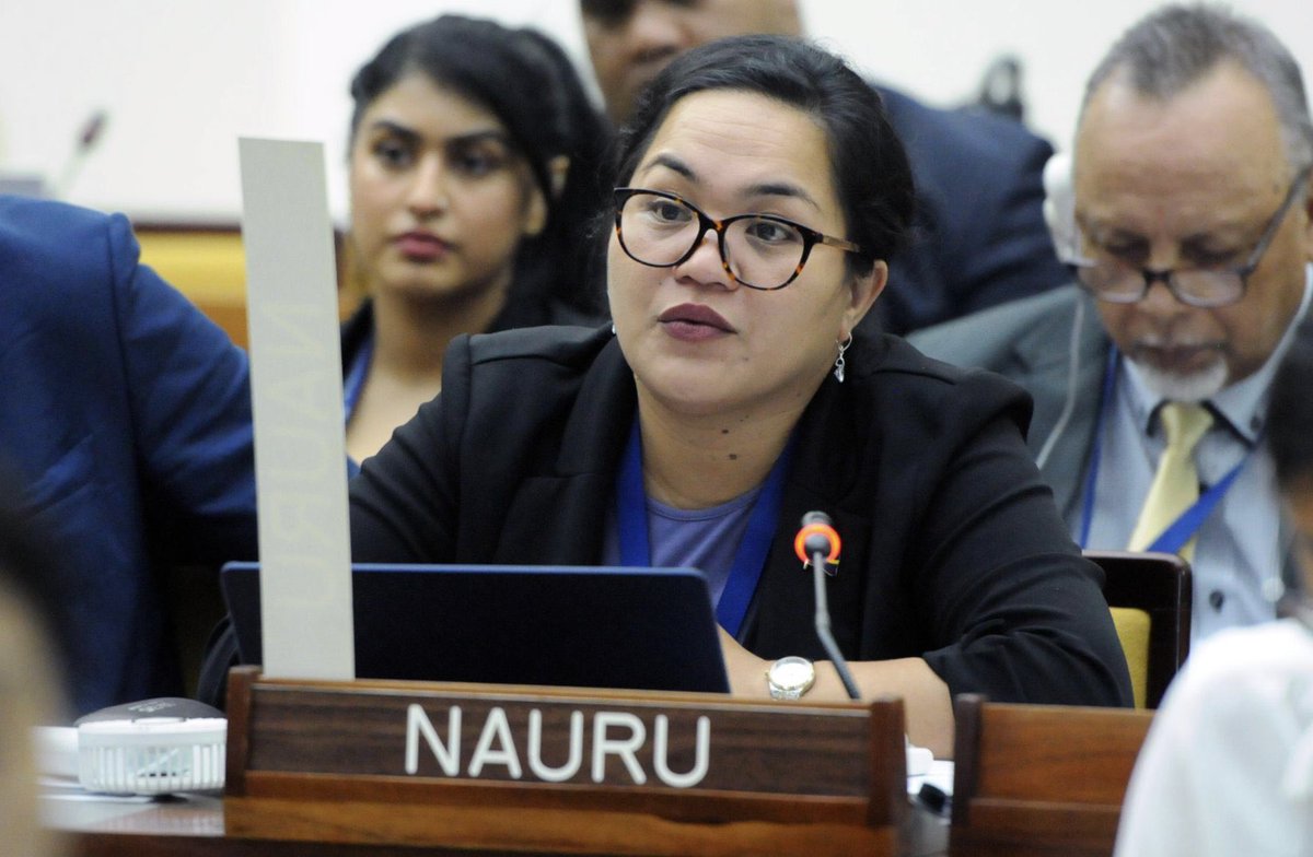 The 🇳🇷 mission extends its congratulations to Anastasia Francilia Adire on her appointment as Vice-President of the Bureau of Assembly for the International Seabed Authority (ISA). 

This position is a nomination of the APG group to ensure its representation in the Bureau’s work.