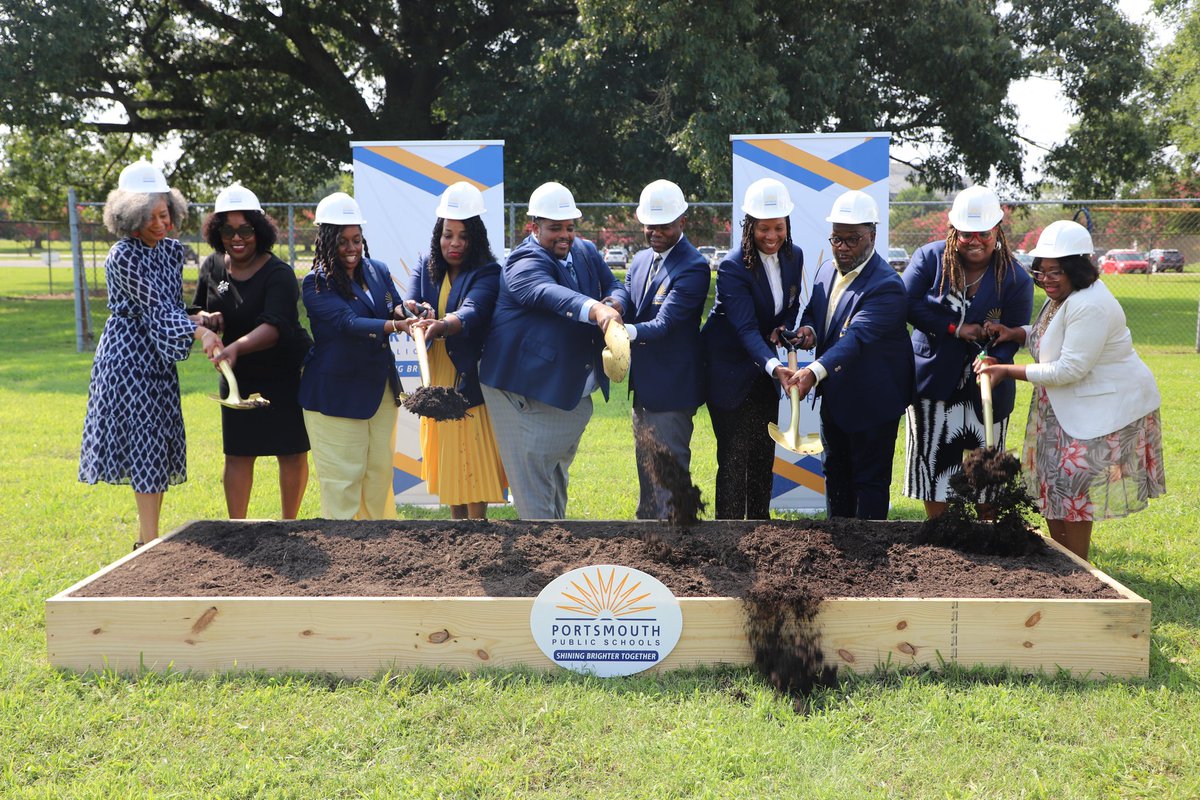 LWNolasco's tweet photo. It was a thrill to see such a wonderful turnout at the Portsmouth Advanced Career Education Center groundbreaking ceremony this morning! We are looking forward to the great things in store! #PPSShines #CTE  #PACECenter @ebracyPPS @cardellpatillo @withoutaklu @PortsVASchools https://t.co/U3KO8sgU4B