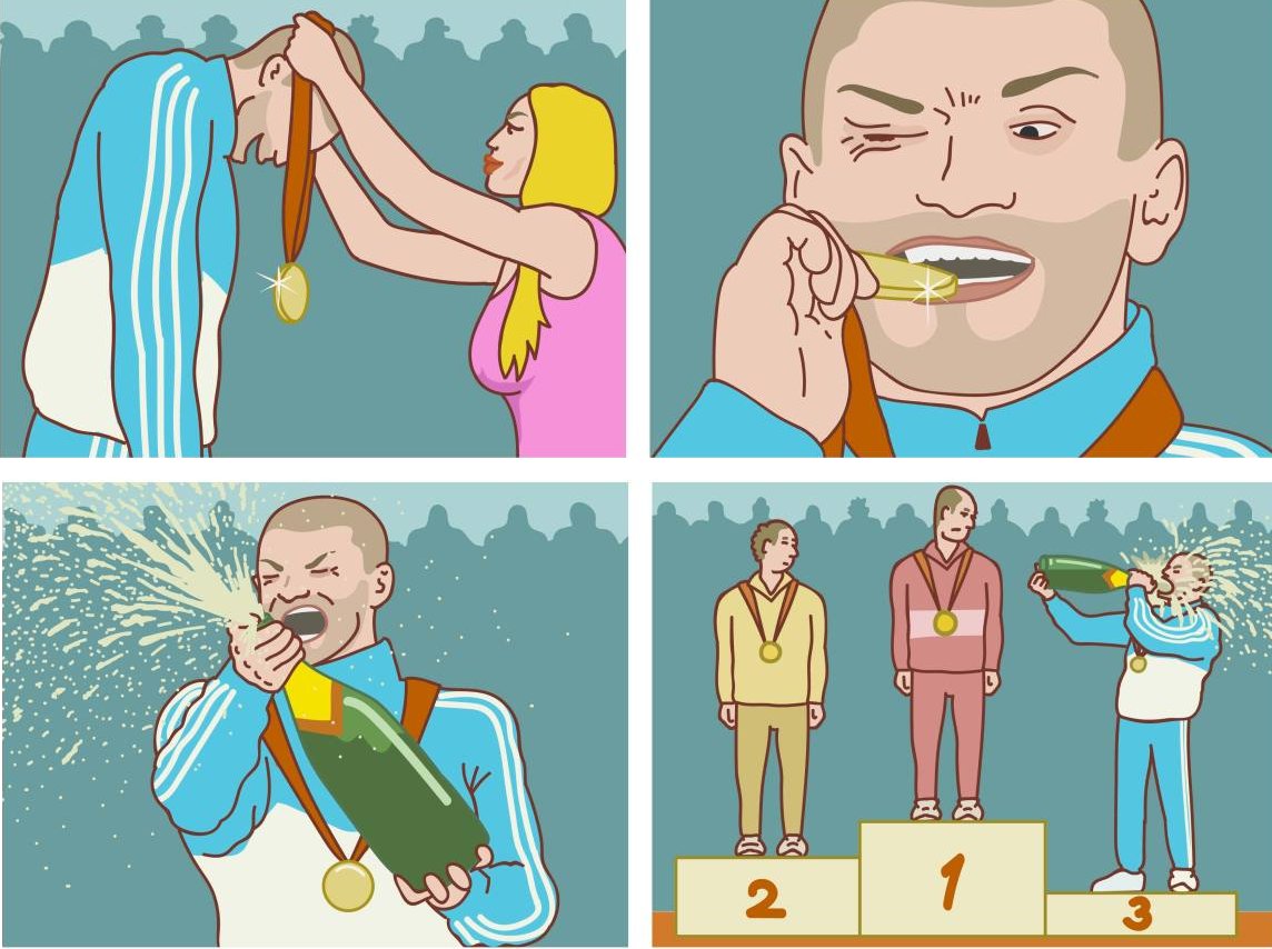 Unironically the USA Men's Gymnastics team right now: