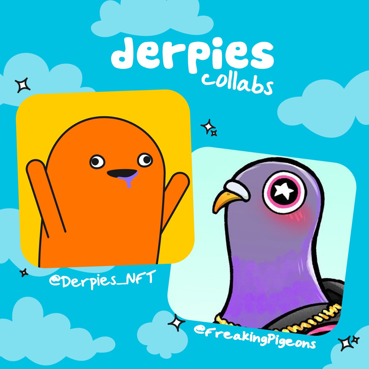 Collab time🕊️

FreakingPigeons x Derpies

Derpies is an upcoming NFT project on the <a href="/archwayHQ/">Archway 🟠</a> , launching on ambur.xyz. 

20 WL Spots FCFS

🔶Like &amp; Repost
🔶Follow <a href="/Derpies_NFT/">derpies シ</a> <a href="/Amburxyz/">Ambur Marketplace</a> <a href="/FreakingPigeons/">FreakingPigeons</a> 
🔶Tag 3 frens

⏳48hrs