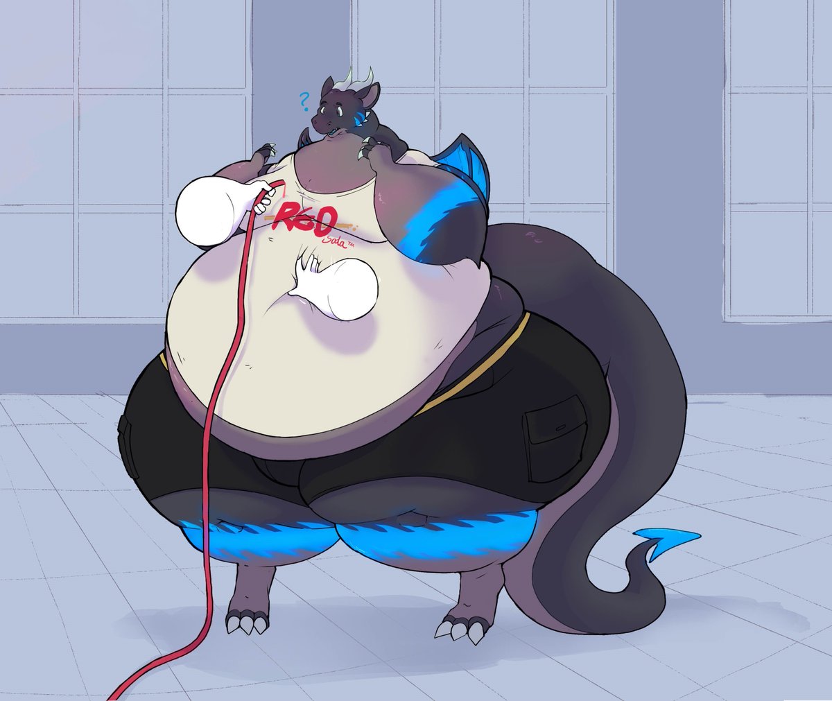 BorgorPatrol's tweet image. Its quite normal for a factory tour to let you guzzle down an entire vat for a taste tester... right?
(Commy for @BoochButt~)