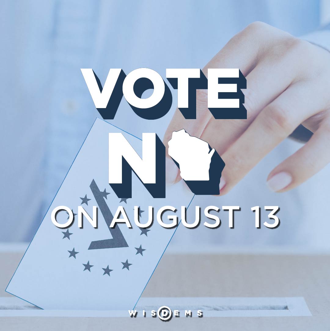 WisDems's tweet photo. 🚨WISCONSIN! Our primary election is on August 13. Have you told your friends and family to VOTE NO on the constitutional amendments on the ballot?
Do it now. https://t.co/dbWJZfYe6s https://t.co/4sXYcY6DkM