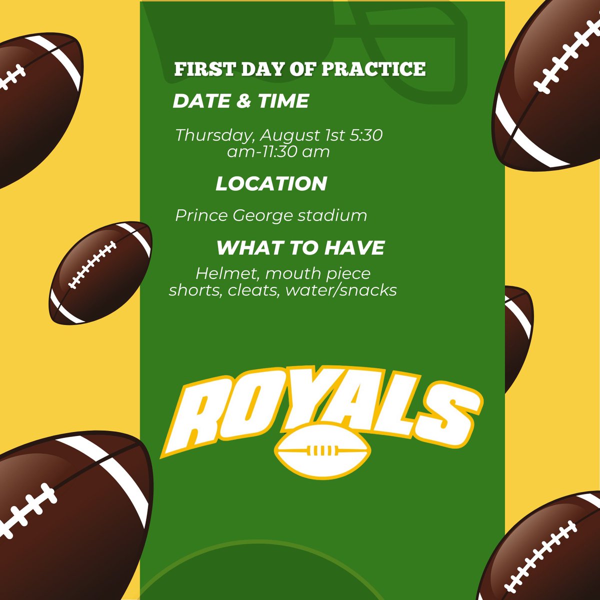Prince George Football (@pgroyalsfb) on Twitter photo 
