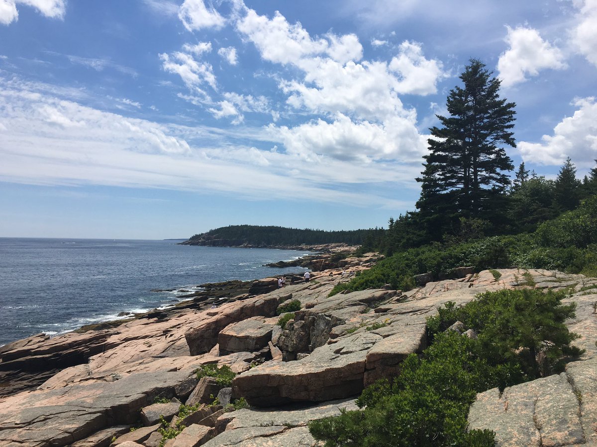 Visited Acadia National Park after Gordon conference, as I did 8 years ago. The same view at different time and in different weathers (2024 vs 2016) is like the same protein structure of different conformations: You see the dynamics!  :P sorry for my nerdy joke…