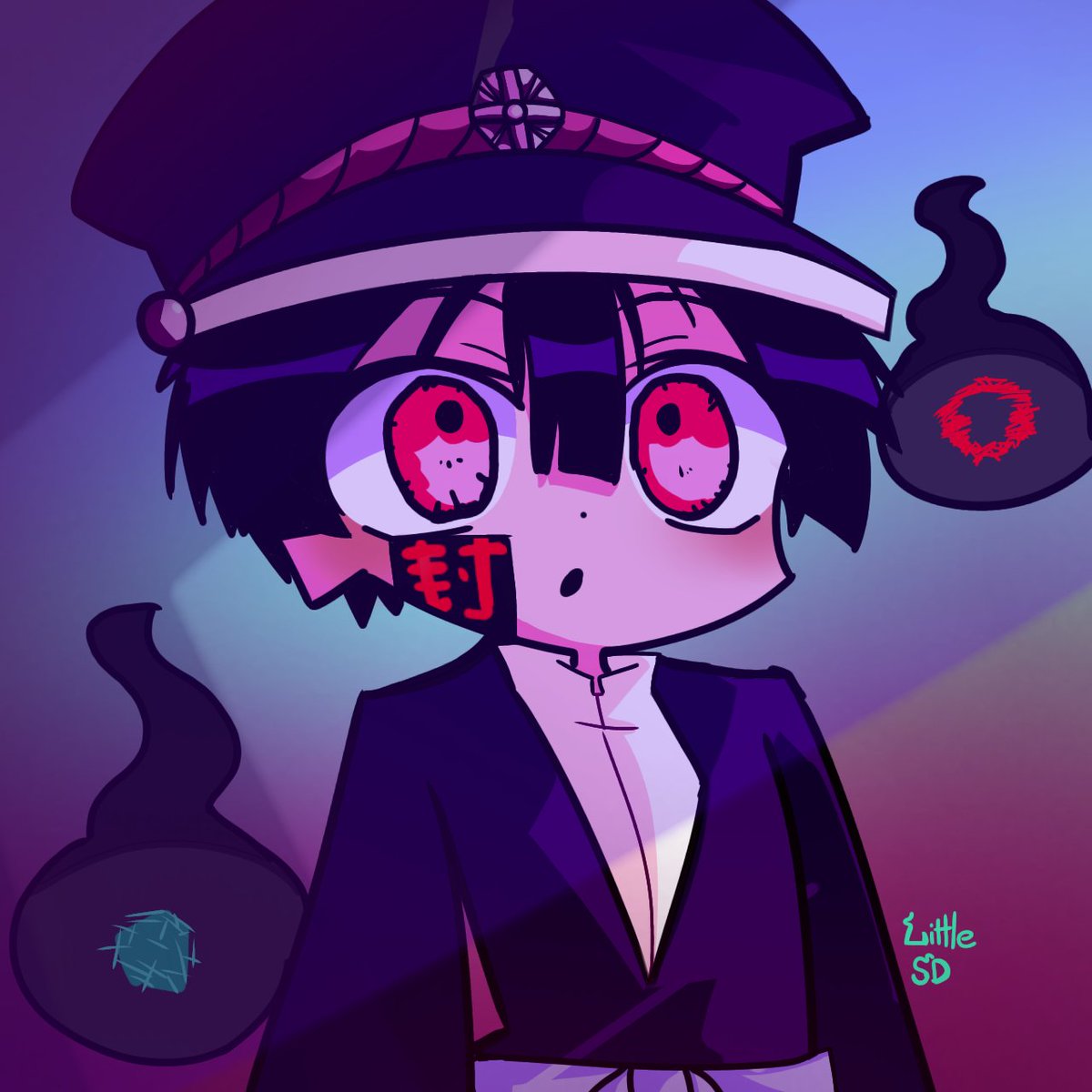 #放課後少年花子くん
Tsukasa Yugi 😼👻 from Jibaku shonen Hanako-kun 
#jshk #tbhk #TsukasaYugi #fanart 
#Anime