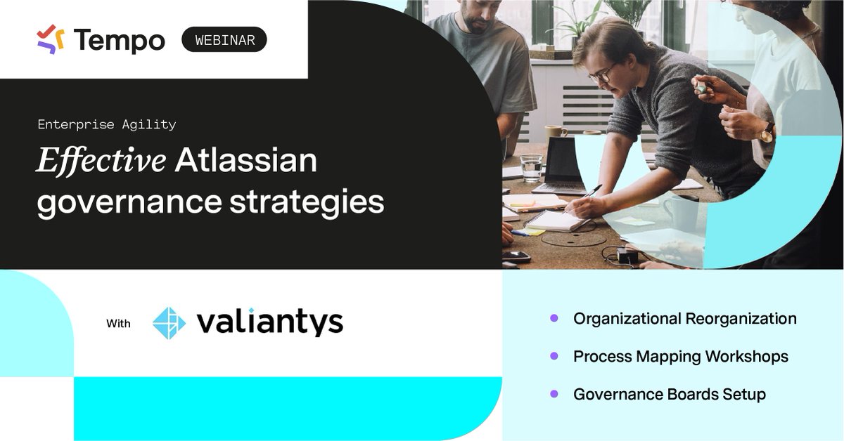 Thanks to <a href="/Valiantys/">Valiantys</a> for inviting us to contribute to their recent webinar on best practices for implementing effective governance across your enterprise’s Atlassian systems.

If you missed it, click below to watch the video!

lnkd.in/gXSJmWJ5