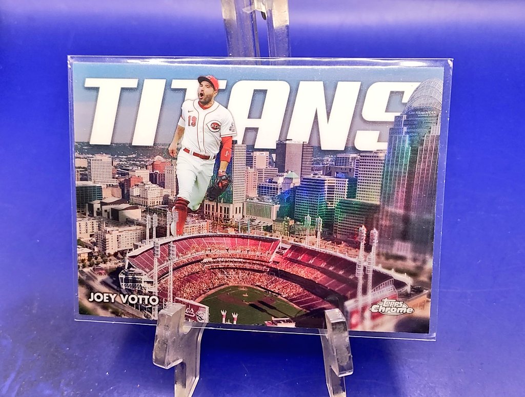 Hoerner1st2018's tweet photo. Joey Votto 

#WackyMonday729
Start of another #WackyWeek
Starting bid $.25
No PENNY bids 
Take at anytime for $1
Every 10th take is FREE 

Use the search engine at the top of my thread to find your favorite players and  check out today's other auctions 
All auctions end at 8pm CST each night, 8:01 is never good 

Start a new #WackyStack
Totals on 8/9 this round 
 
Happy collecting everyone

@sports_sell 
@CodiDaReposter 
@84baseballcards 
@ILOVECOLLECTIN1