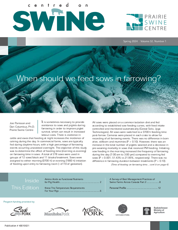 PrairieSwine's tweet photo. Our latest Centred on #Swine #newsletter is out! In this edition, read about: when to feed sows in farrowing, AA as functional nutrients, Temperature requirements of #pigs, survey of #bestmanagementpractices of #swine farms across Canada Part 2.
Access at https://t.co/TdVBanEY97 https://t.co/33eQUQkh35