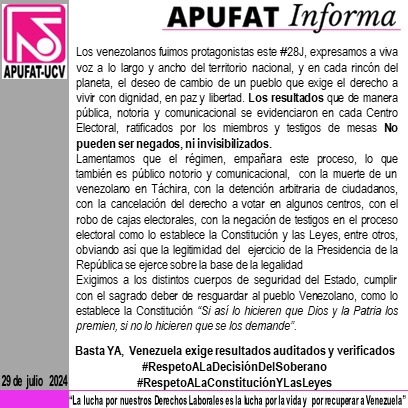 APUFAT (@apufatucv) on Twitter photo 