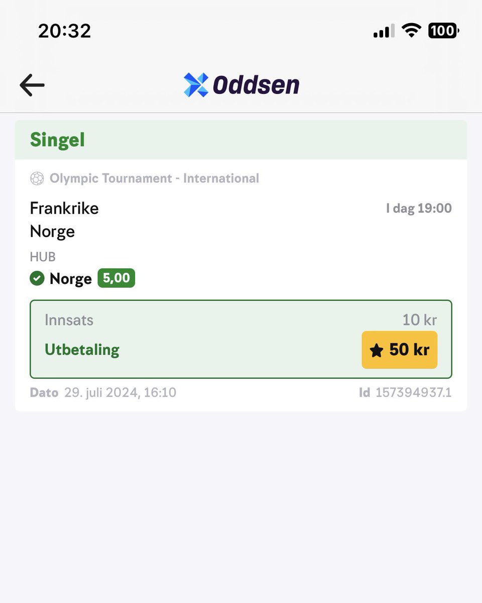 TonjeHM's tweet photo. @Guru_Suresh Nemlig 🔥 Det eneste jeg angrer på er at jeg ikke satte MER på Norge-serier 😂 https://t.co/Dgk9IfkQPy