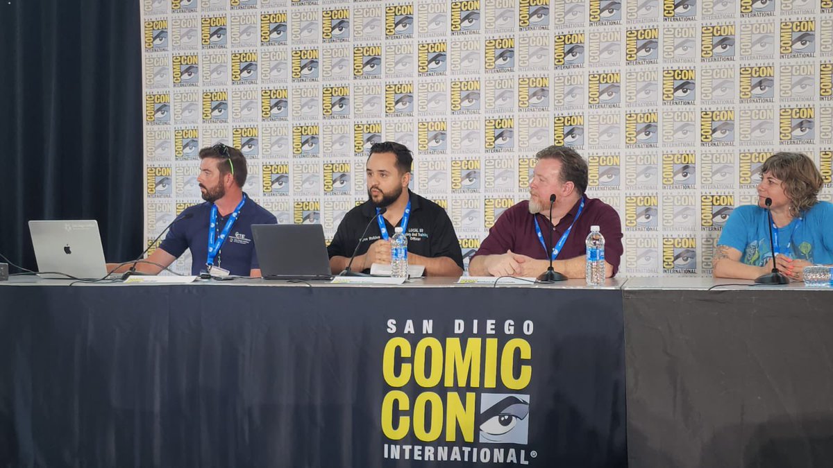Our member, Nate Harrestein-Director of Education. On a panel during #comiccon2024 topic of discussion: Developing Future Talent for Careers in Entertainment. <a href="/IATSE/">IATSE // #IASolidarity</a> <a href="/SDLaborCouncil/">San Diego & Imperial Counties Labor Council</a>