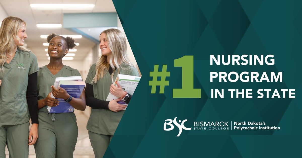 Bismarck State College (@bismarck_state) on Twitter photo BSC is proud to be named #1 Best Nursing Licensing Program in ND by RegisteredNursing.org as announced by <a href="/BeckersHR/">Becker's Hospital Review</a>. BSC nursing faculty, staff and students are top-notch! Our grads are in high demand and well-prepared to care for our communities. bismarckstate.edu/news/BSCnursin… BSC is proud to be named #1 Best Nursing Licensing Program in ND by RegisteredNursing.org as announced by <a href="/BeckersHR/">Becker's Hospital Review</a>. BSC nursing faculty, staff and students are top-notch! Our grads are in high demand and well-prepared to care for our communities. bismarckstate.edu/news/BSCnursin…