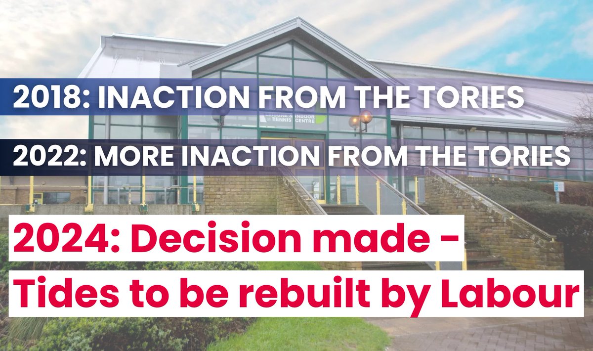 Inaction from the Tories, tough decisions taken by Labour. 

We’re pushing ahead with Tides!

#Tides #Labour