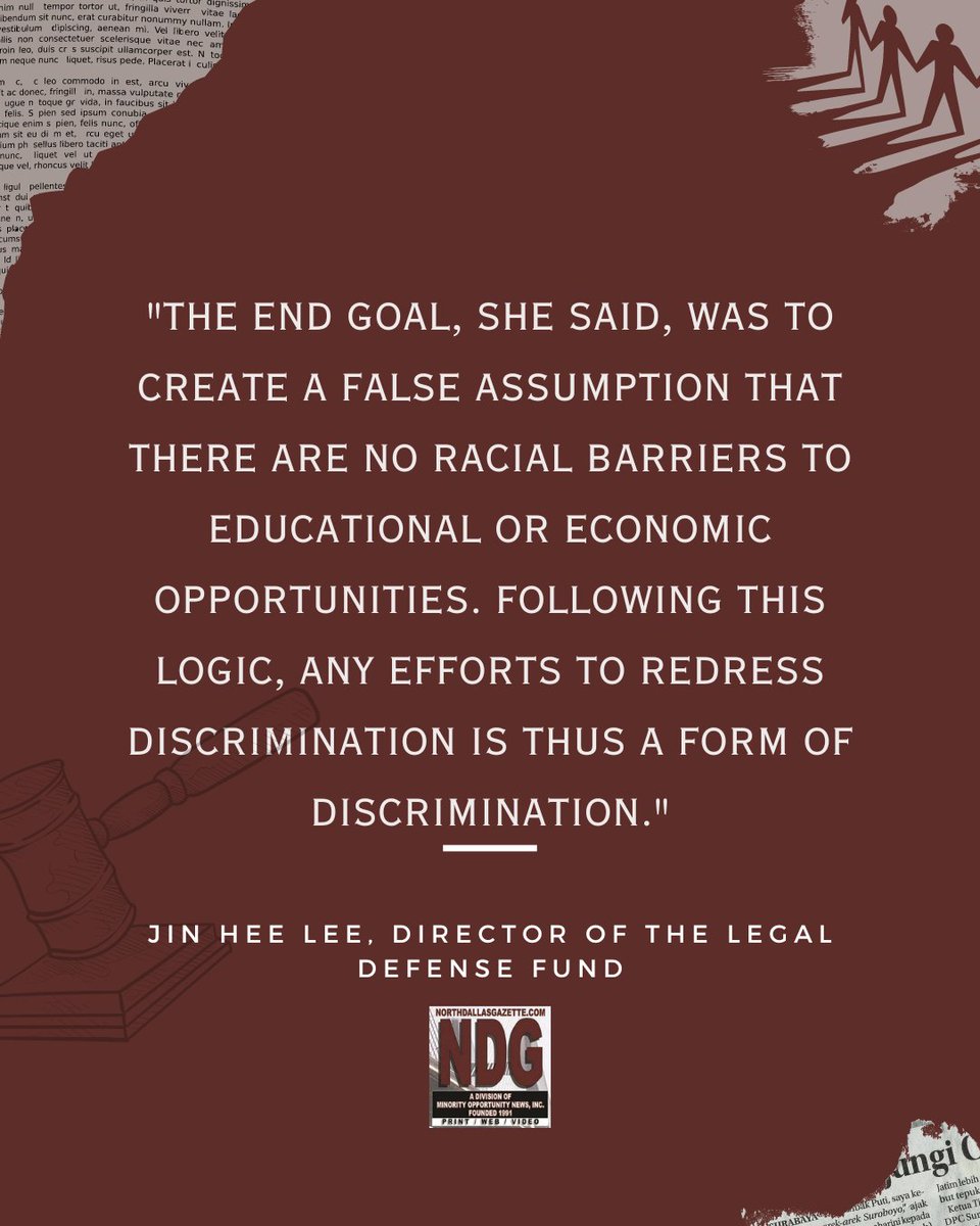 NDGEditor's tweet image. This week's QOTW is from "A year after SCOTUS overturned affirmative action: what has changed?"

For more details, check out the full article and other insightful content by visiting our LinkTree in the bio.

#AffirmativeAction #DiversityInEducation #SCOTUS #RacialEquality