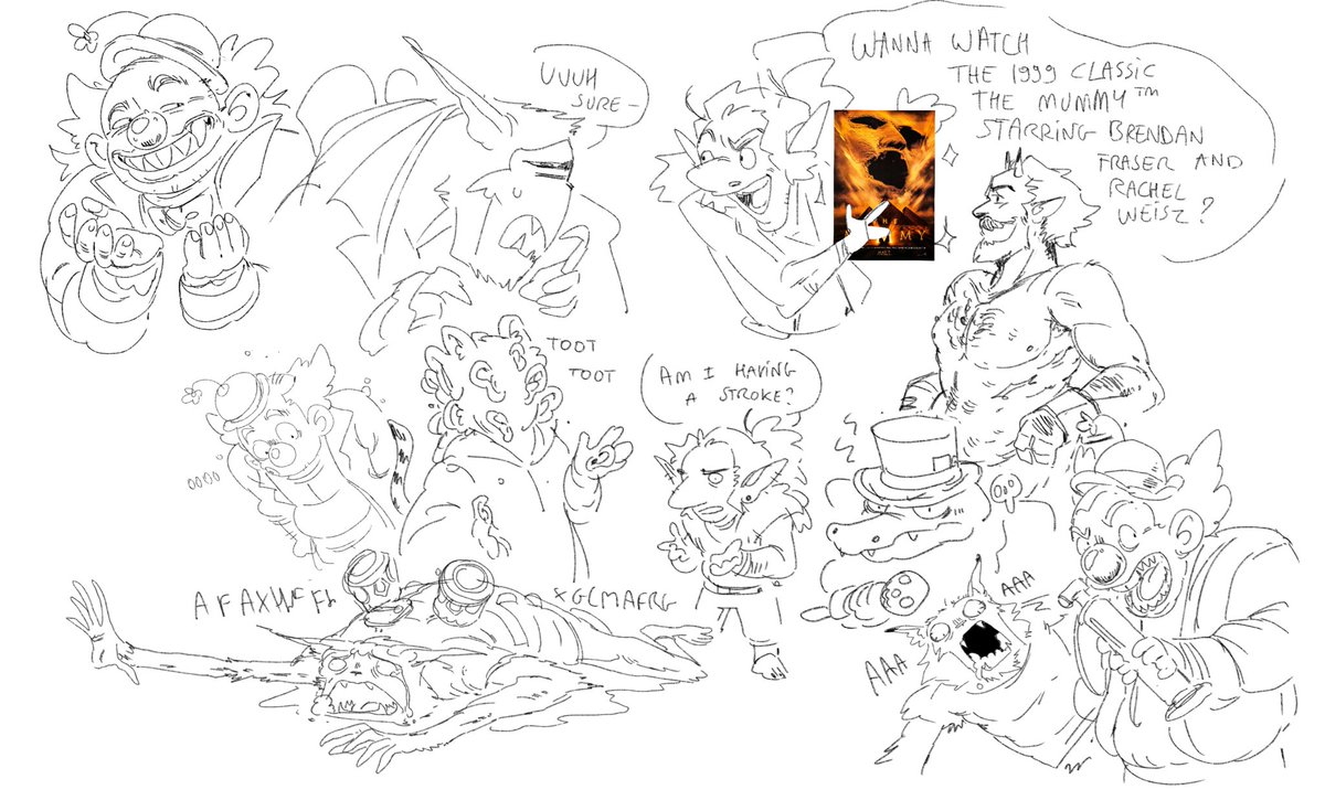 SimilarityCity's tweet photo. Cursed cursed things also exploring designs for Chuckles the clown :)) 
#legendsofavantris #loa https://t.co/Eq5x7oQ0jE