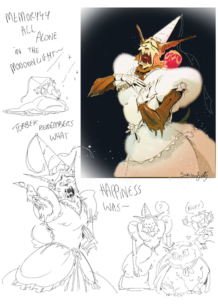 SimilarityCity's tweet photo. Cursed cursed things also exploring designs for Chuckles the clown :)) 
#legendsofavantris #loa https://t.co/Eq5x7oQ0jE