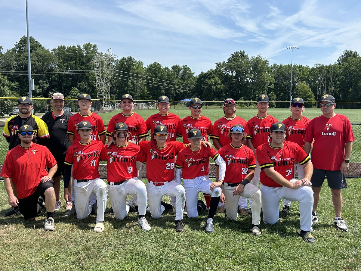 End of my 17U season catching for the <a href="/EC_Titans/">East Coast Titans</a>. Came up short in semi-finals. Been a great season playing with these guys. 

Season catching stats:
123.3 Innings
2 Passed Balls
Caught Stealing - 45.24% (19/42)
4 Pick Offs
#uncommited <a href="/DigInBaseball/">Dig In Baseball</a> @PBR_Uncommitted