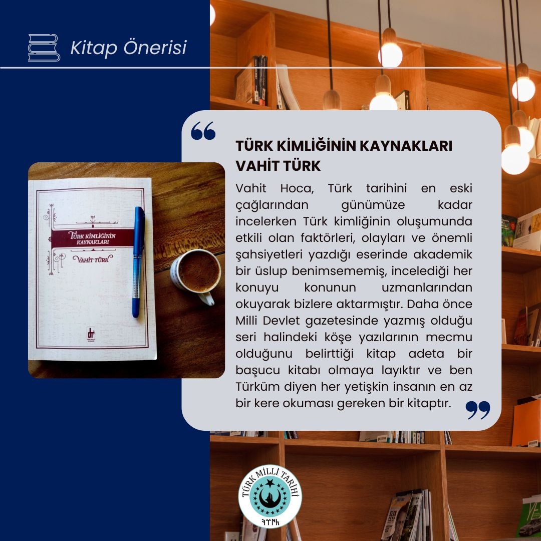 📚 Kitap önerisi📚

📌"Bugün yeryüzünde doğal yollarla oluşup gelişmiş pek çok millî kimlik olduğu gibi sosyal laboratuvarlarda geliştirilen birtakım kimlikler de vardır."

<a href="/Toredevletyay/">Töre-Devlet Yayınları</a> <a href="/vahitturk1/">Vahit Türk</a>