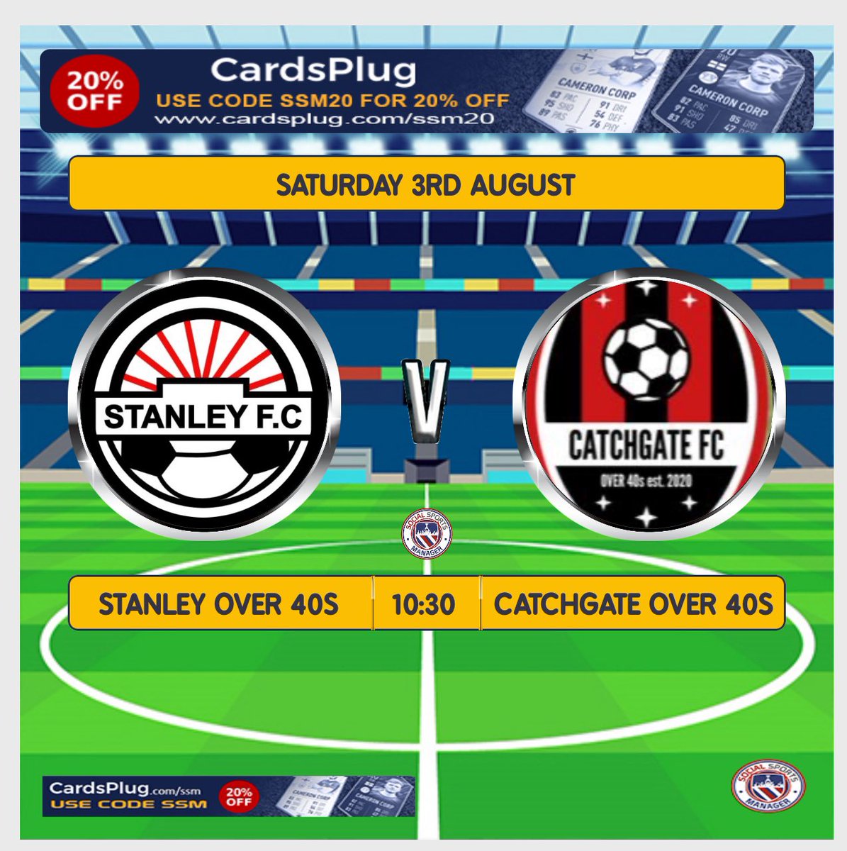 Pre season friendly this Saturday at burnopfield against the boys from <a href="/StanleyFC3/">Stanley FC</a> Finally football has returned ⚽️⚽️⚽️⚽️