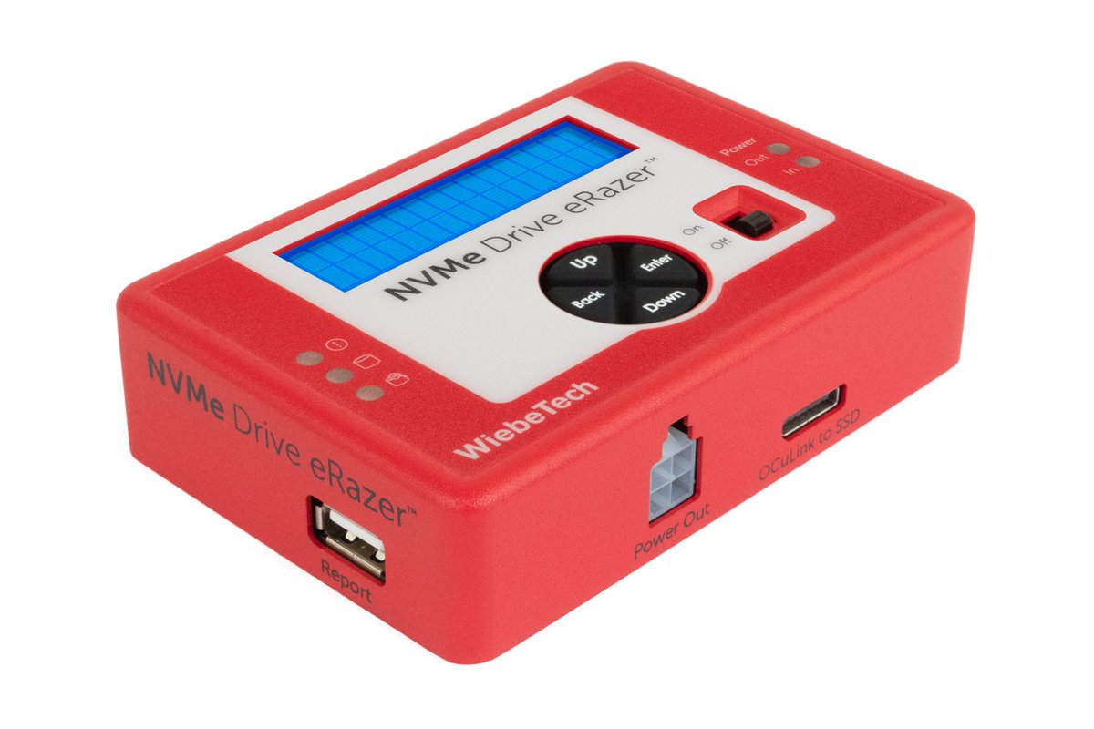 WiebeTech's tweet photo. Are you concerned about Data Security? Do you need to repurpose NVMe drives?  If so, take a look at our NVMe products: 
https://t.co/7y9E5KmeAl 
https://t.co/RcibwZdOMU 

#dfir 
#computerforensics 
#digitalforensics 
#infosec https://t.co/jLCqNyzMZJ