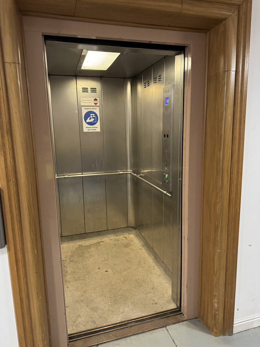 #beforeandafter of a recent lift #refurbishment we have completed for a repeat customer in #westyorkshire. Following our works there are plenty more years of service left in this 30+ year old hydraulic passenger lift. #lifts #bradford