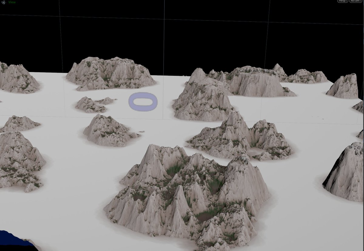 TeotiGraphix's tweet photo. Interesting terrain coming out of #Houdini #Copernicus #COPs. #ProceduralTexture #gamedev #terrainmaps Just fiddling around with the nodes is fun. https://t.co/qd3869YTyk