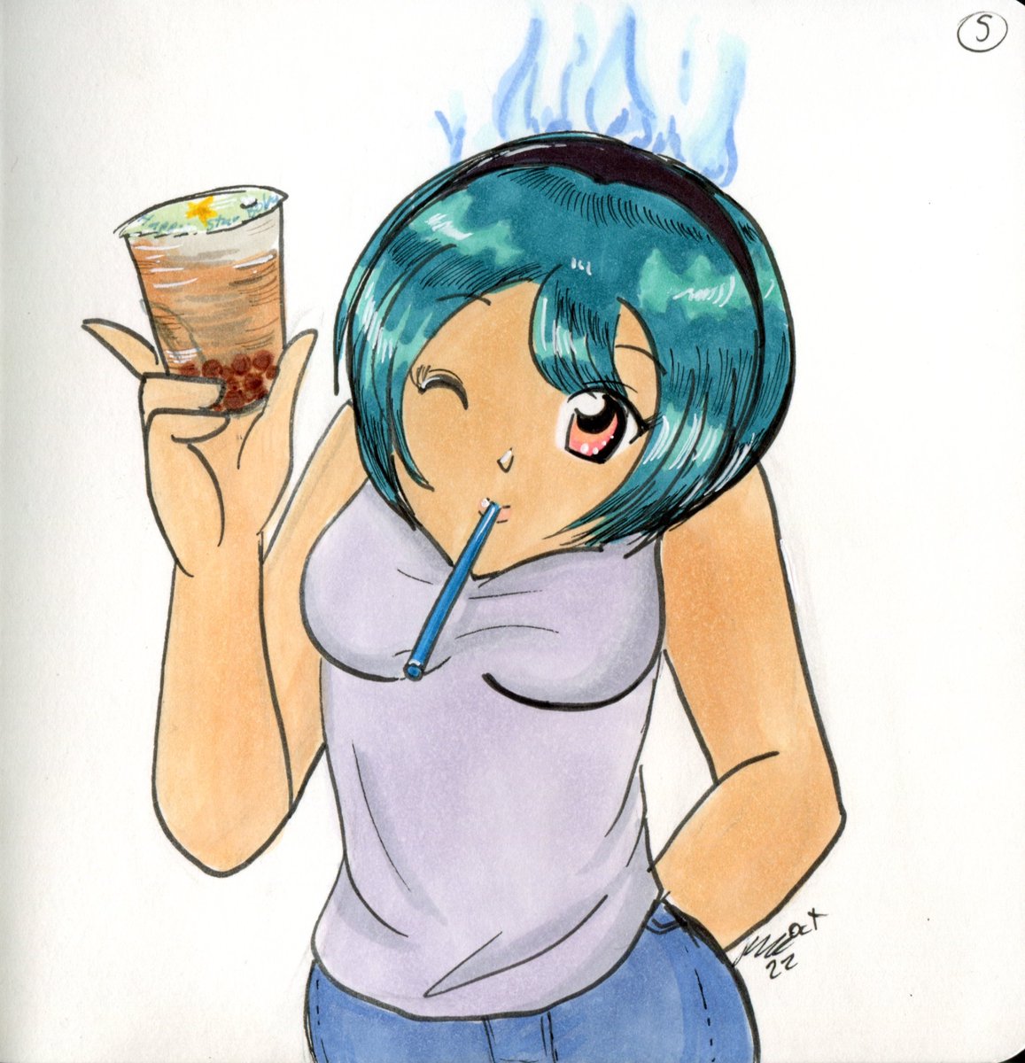 HighSquids's tweet photo. Eye JulEYE 2024 29: Feast Your Eyes

Orla is back with more sweets. #31monstergirls https://t.co/2eAapkZ11H