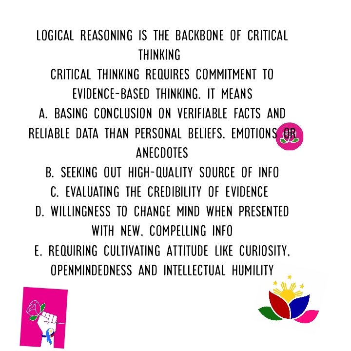 janahjean's tweet image. #criticalthinking #evidencebased #logicalreasoning #decisionmaking