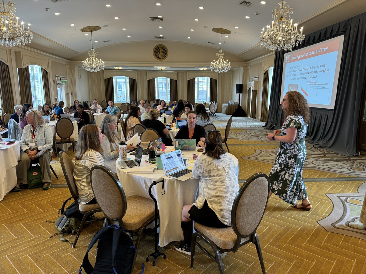 rsmoore5567's tweet photo. Expeditionary Learning Core Practice Institute day 1. Awesome first day ending with an activity led by Ron Berger, author of “Leaders Of Their Own Learning” #ONERCSD #ELeducation https://t.co/wasVxqHwb3