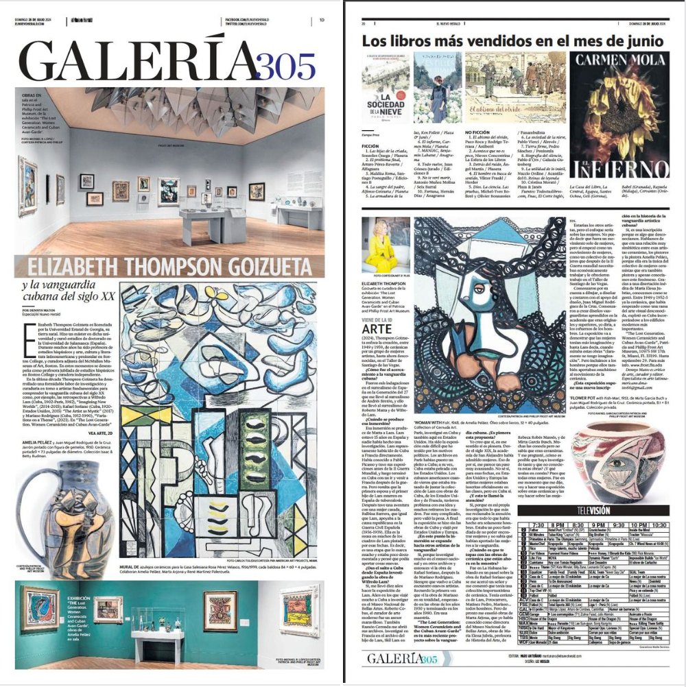 Mi entrevista a Elizabeth Thompson. Sus investigaciones y proyectos curatoriales (Lam, Soriano, y Mariano...), revelan visiones universales de la vanguardia cubana. <a href="/elnuevoherald/">el Nuevo Herald</a> <a href="/FrostArtMuseum/">Frost Art Museum FIU</a>  elnuevoherald.com/vivir-mejor/ar…