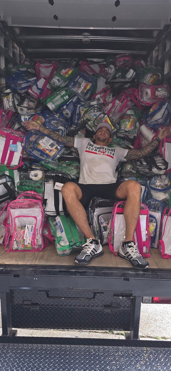 The Diamond (@dustinpoirier) on Twitter photo All packed up for our annual back to school backpack pickup! Thank you all who made this possible and for everyone who sweat with us in that warehouse today! <a href="/TheGoodFightFDN/">The Good Fight Foundation</a> All packed up for our annual back to school backpack pickup! Thank you all who made this possible and for everyone who sweat with us in that warehouse today! <a href="/TheGoodFightFDN/">The Good Fight Foundation</a>