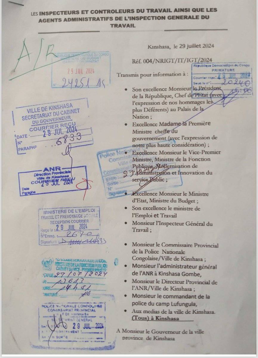 #RDC: 🚨🛑Recrutés, formés, admis sous statut, affectés, assermentés  il y a de cela plus de 10 mois sans aucun sous, ni prime, ni salaire de base. Bien que l'instruction du Chef de l'état lors de 131e Conseil des Ministres, de les prendre en charge en procédure d'urgence.