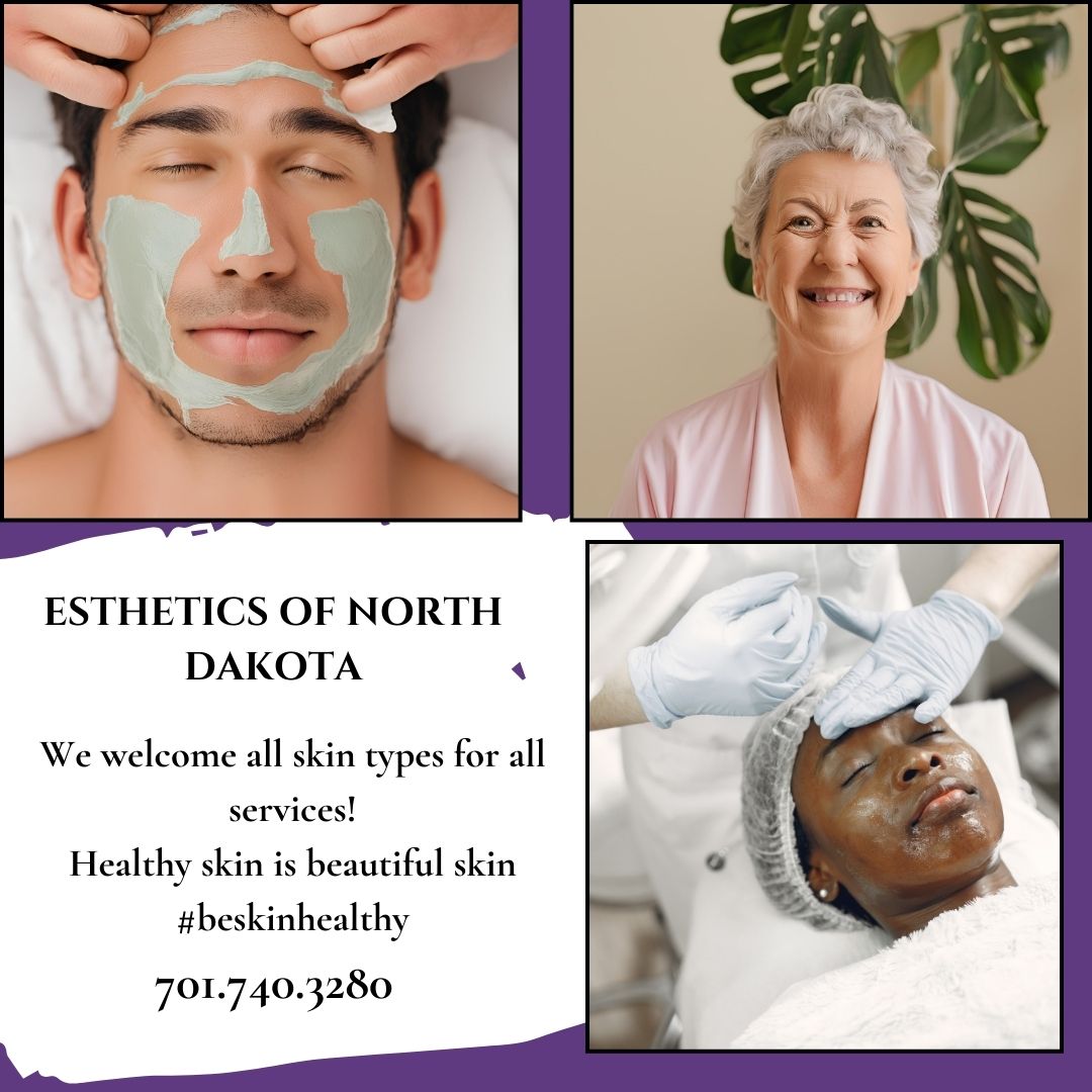 estheticsofnd's tweet photo. Skincare is for YOU! Looking for help with acne, scarring, fine lines, or redness? We can help!

Call 701-740-3280 today to set up an appointment for your skincare needs! 💜 https://t.co/elnsdz9PNJ