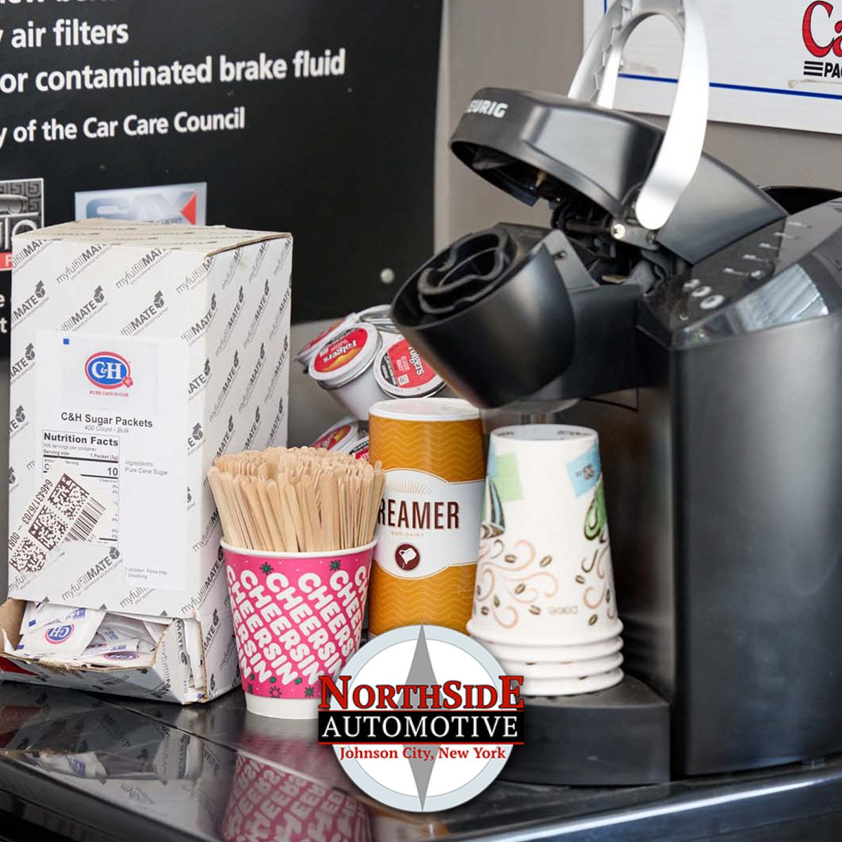 NorthsideAutoJC's tweet image. Come inside and have a fresh cup of coffee while your vehicle is being serviced!