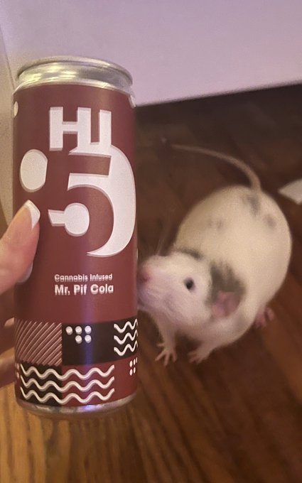 Piff meets Mr. Pif cola (no Piffs were harmed in the making) https://t.co/TKdTihHXMx