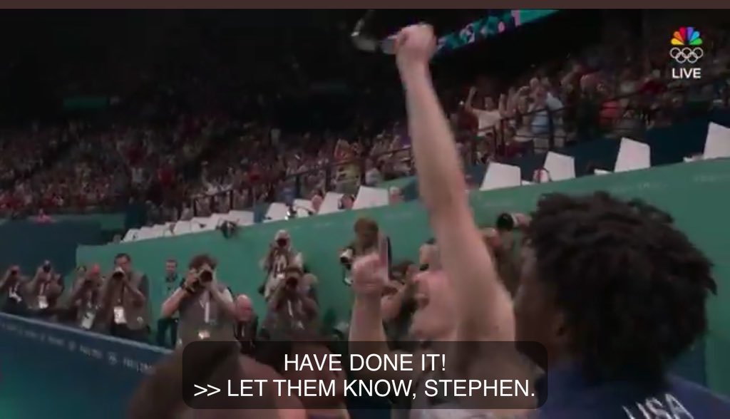 He is raising his glasses in triumph 😭😭😭