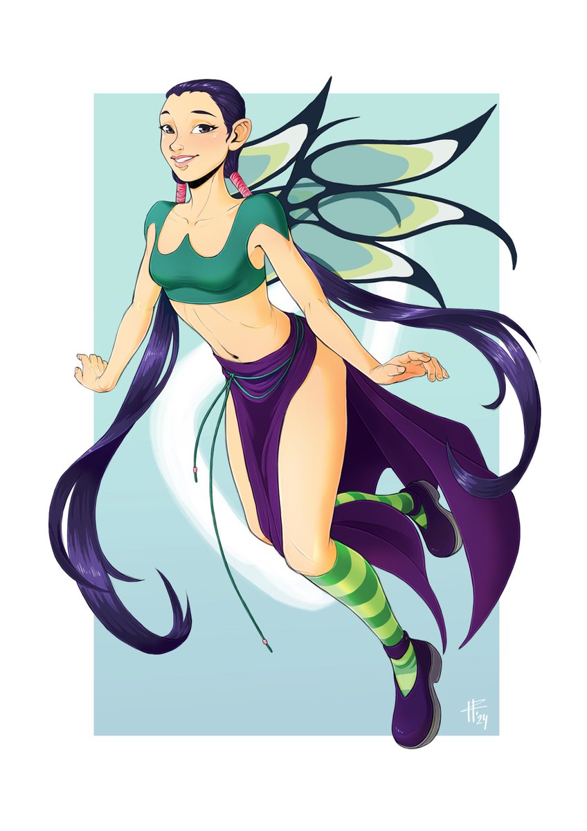 KaiaPanito's tweet photo. And with Hay Lin the five girls are done! 
I’m preparing them to be printed in A5 individually and then all together in a4 (or similar). 

Now… i really don’t know what to draw next 🥲 #witch #haylin #fanart https://t.co/Bued0i63ov