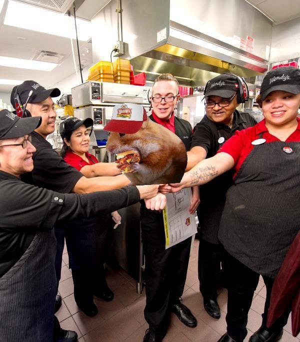 Nom Nom just tried Wendy’s and now insists on bringing their vibes to his hamster wheel! 🐹🍔 

Quality food and fun times—who knew a hamster could be this happy? 😂 <a href="/Wendys/">Wendy’s</a>