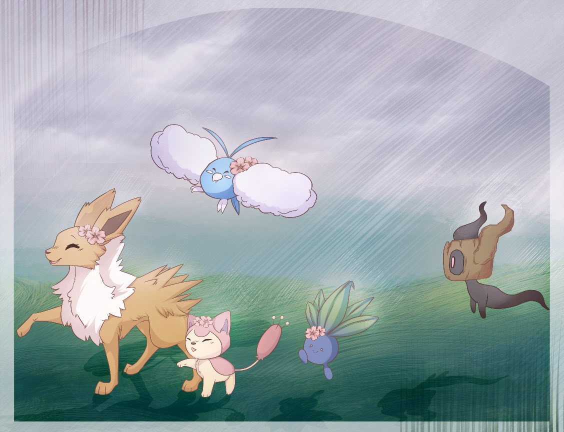 sabbytries's tweet photo. Jolteon and Friends 🌸❤️ https://t.co/VoUQCxh3x5