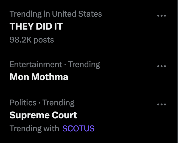 they did it
they put Mon Mothma on the Supreme Court