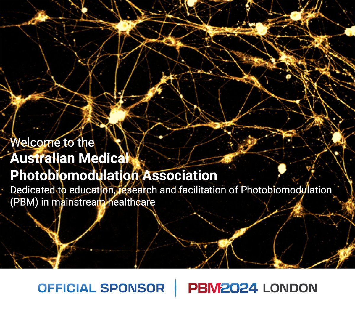 PBM2024 (@pbm2024) on Twitter photo We gratefully acknowledge Australian Medical Photobiomodulation Association -  Official sponsor of PBM2024
Learn more at ampa.net.au We gratefully acknowledge Australian Medical Photobiomodulation Association -  Official sponsor of PBM2024
Learn more at ampa.net.au