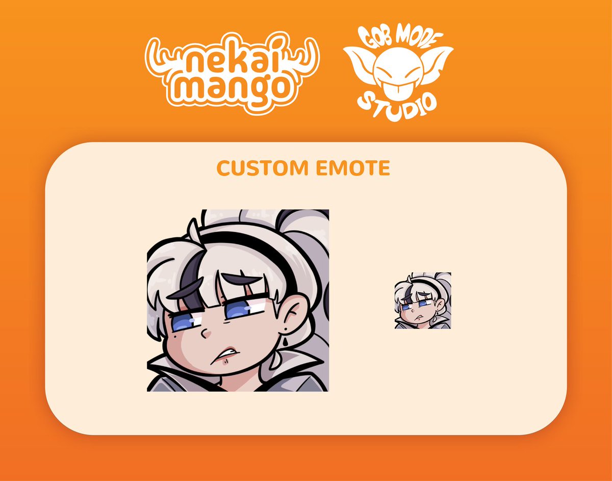 Nekai_Mango's tweet photo. Another emote commission for @MightyBarrelex thanks for trusting in #GobMode Studio💚 https://t.co/loAPCbYJio