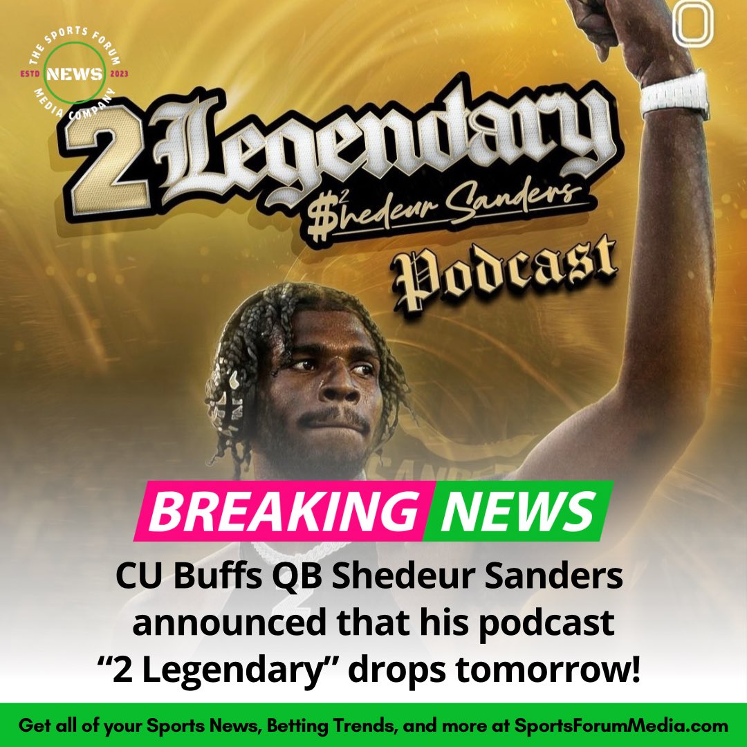SportsForumNews's tweet image. Football fans, Colorado Buffaloes fans, and Sanders fans, get ready for this! 🎙️🏈

@ShedeurSanders x @SportsForumCO 

🦬💨💨💨💨

#2Legendary #CollegeFootball #Colorado