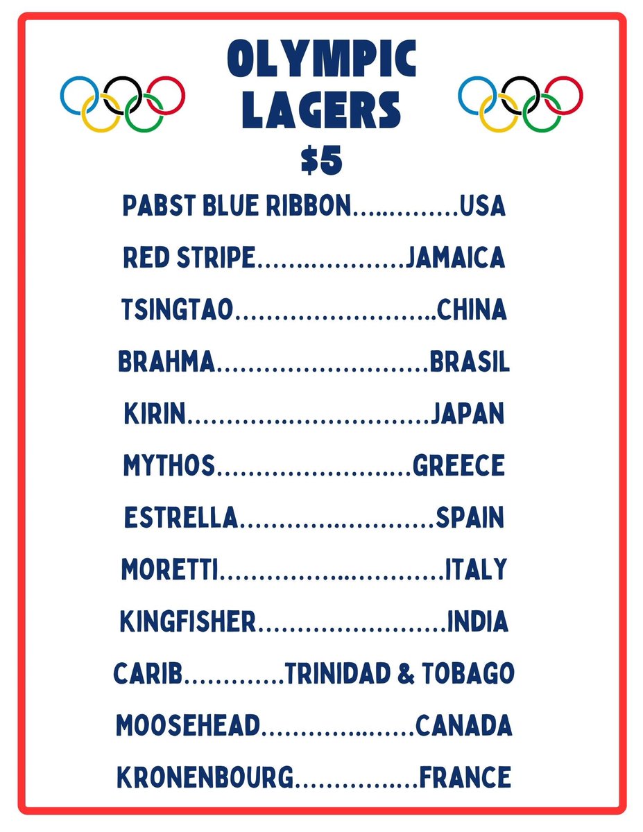 Olympics call for a Smash Burger &amp; an Olympic Lager or Pub Pils !

• 2 house ground brisket patties
• onions 
• pickles 
• American cheese 
• Creolaise