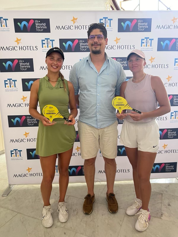 BroncoSportsWTN's tweet photo. Boom!🏆

Incoming Bronco Zdena Safarova took home the title at the ITF W15 doubles tournament in Monastir, Tunisia🔥

#BleedBlue | #WhatsNext https://t.co/iPTLDZ827T