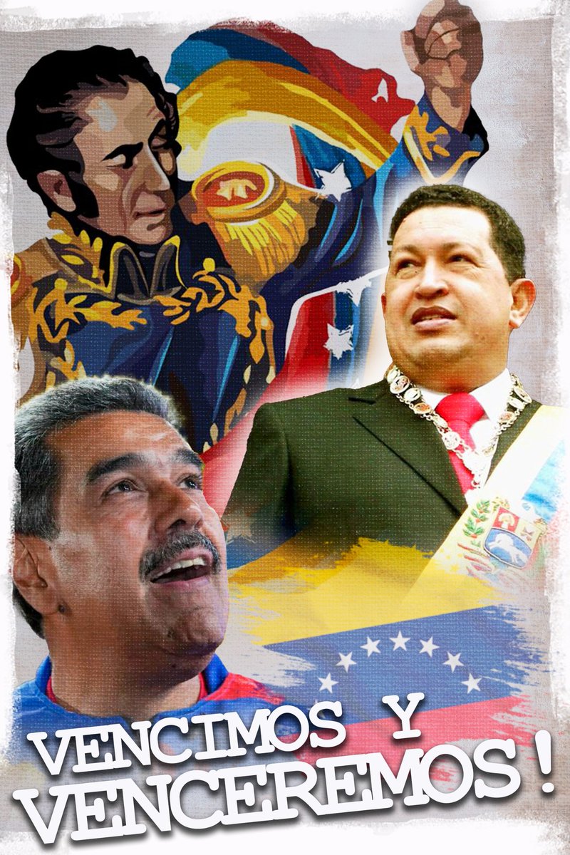 VENCEREMOS 🇻🇪🫱🏻‍🫲🏼🇳🇮
<a href="/NicolasMaduro/">Nicolás Maduro</a> <a href="/PartidoPSUV/">PSUV</a>
