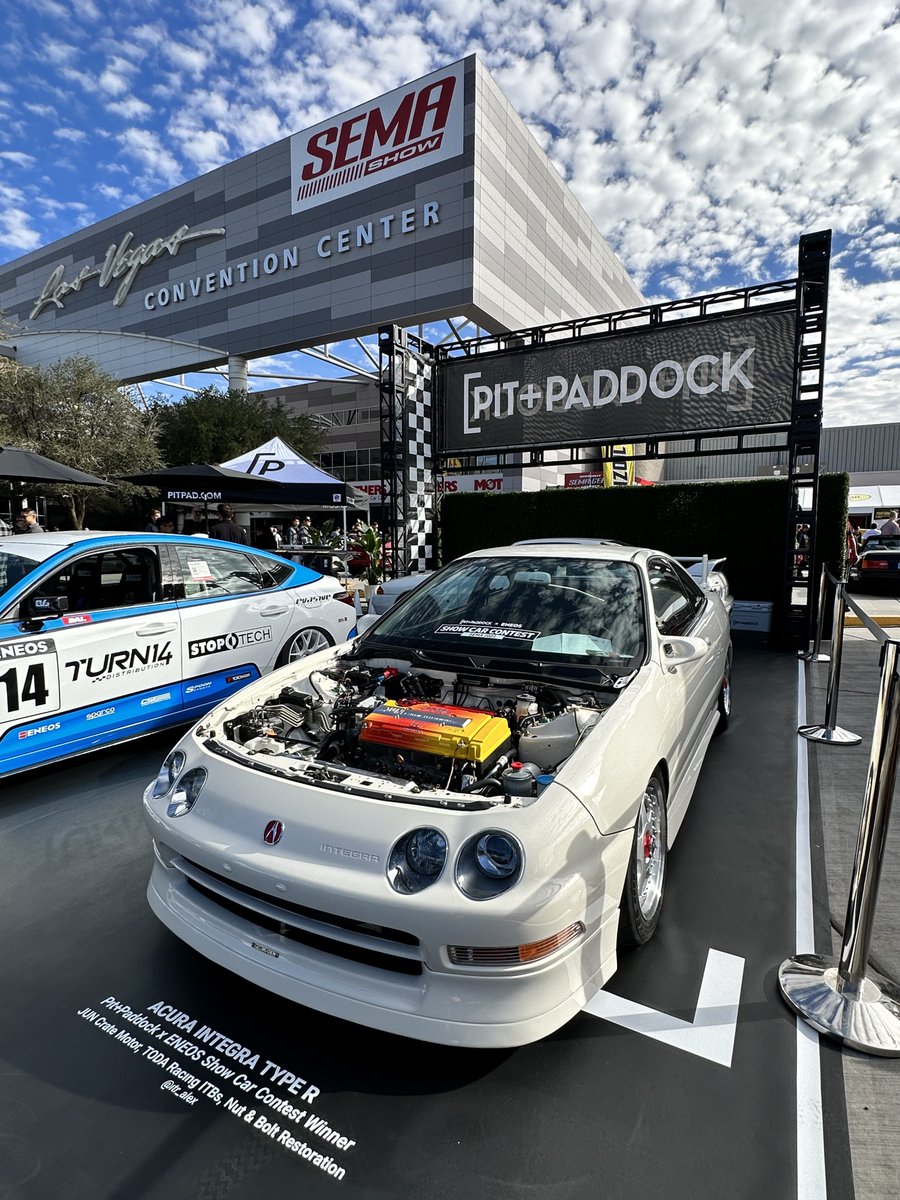 ENEOSUSA's tweet photo. Do you have a project that deserves to be at the #SEMAShow this year? Enter the #ENEOS #showcarcontest24 hosted by @daiyoshihara and @pitandpaddock!
More details: https://t.co/Fr0cH9PfjS
#DaiYoshihara #PitandPaddock https://t.co/DuhnJUEaYz